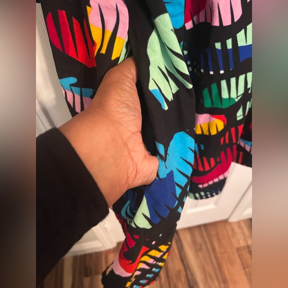 Zuri Print Dress Cotton 3/4 Sleeve 2X. *Minor fabric discoloration shown - Picture 5 of 9